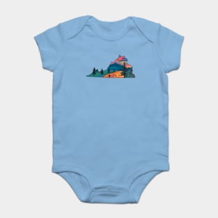 Virginia Fly Fishing State River Sunset by TeeCreations Baby Bodysuit